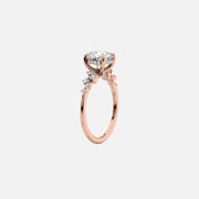  The Mia Round Lab Diamond Ring 14k Rose Gold 002