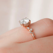  The Mia Round Lab Diamond Ring 14k Rose Gold 004 Final