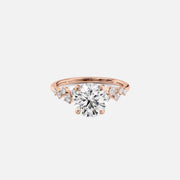  The Mia Round Lab Diamond Ring 18k Rose Gold 001