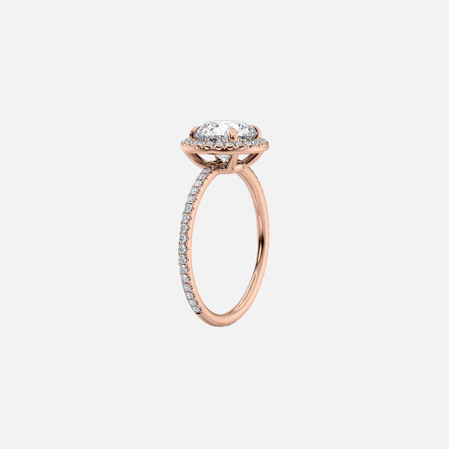  The Michelle Oval Lab Diamond Ring 18k Rose Gold 002