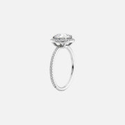  The Michelle Oval Lab Diamond Ring 18k White Gold 002