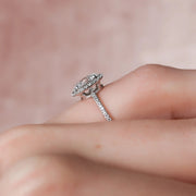  The Michelle Oval Lab Diamond Ring 18k White Gold 003