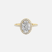  The Michelle Oval Lab Diamond Ring 18k Yellow Gold 001