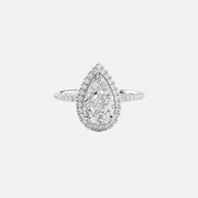 The Michelle Pear Lab Diamond Ring 14k White Gold 001