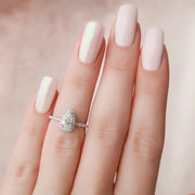  The Michelle Pear Lab Diamond Ring 14k White Gold 004 Final