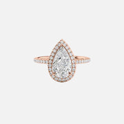  The Michelle Pear Lab Diamond Ring 18k Rose Gold 001