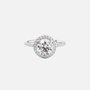  The Michelle Round Lab Diamond Ring 14k White Gold 001