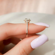  The Michelle Round Lab Diamond Ring 14k Yellow Gold 004 Final