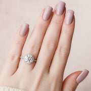  The Michelle Round Lab Diamond Ring 18k White Gold 005 Final