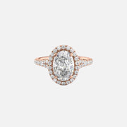  The Miley Oval Lab Diamond Ring 18k Rose Gold 001