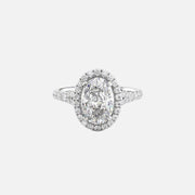  The Miley Oval Lab Diamond Ring 18k White Gold 001
