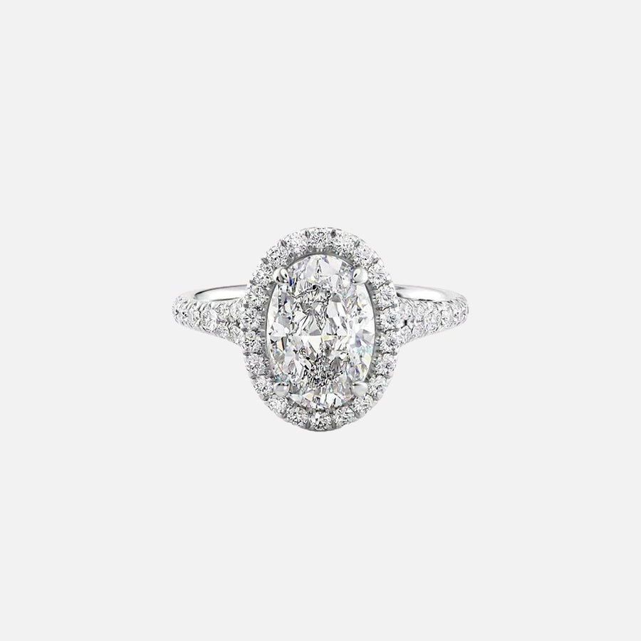  The Miley Oval Lab Diamond Ring 18k White Gold 001
