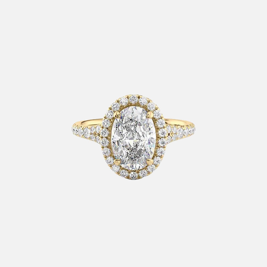  The Miley Oval Lab Diamond Ring 18k Yellow Gold 001