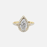 The Miley Pear Lab Diamond Ring 14k Yellow Gold 001