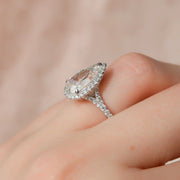  The Miley Pear Lab Diamond Ring 18k White Gold 004 Final