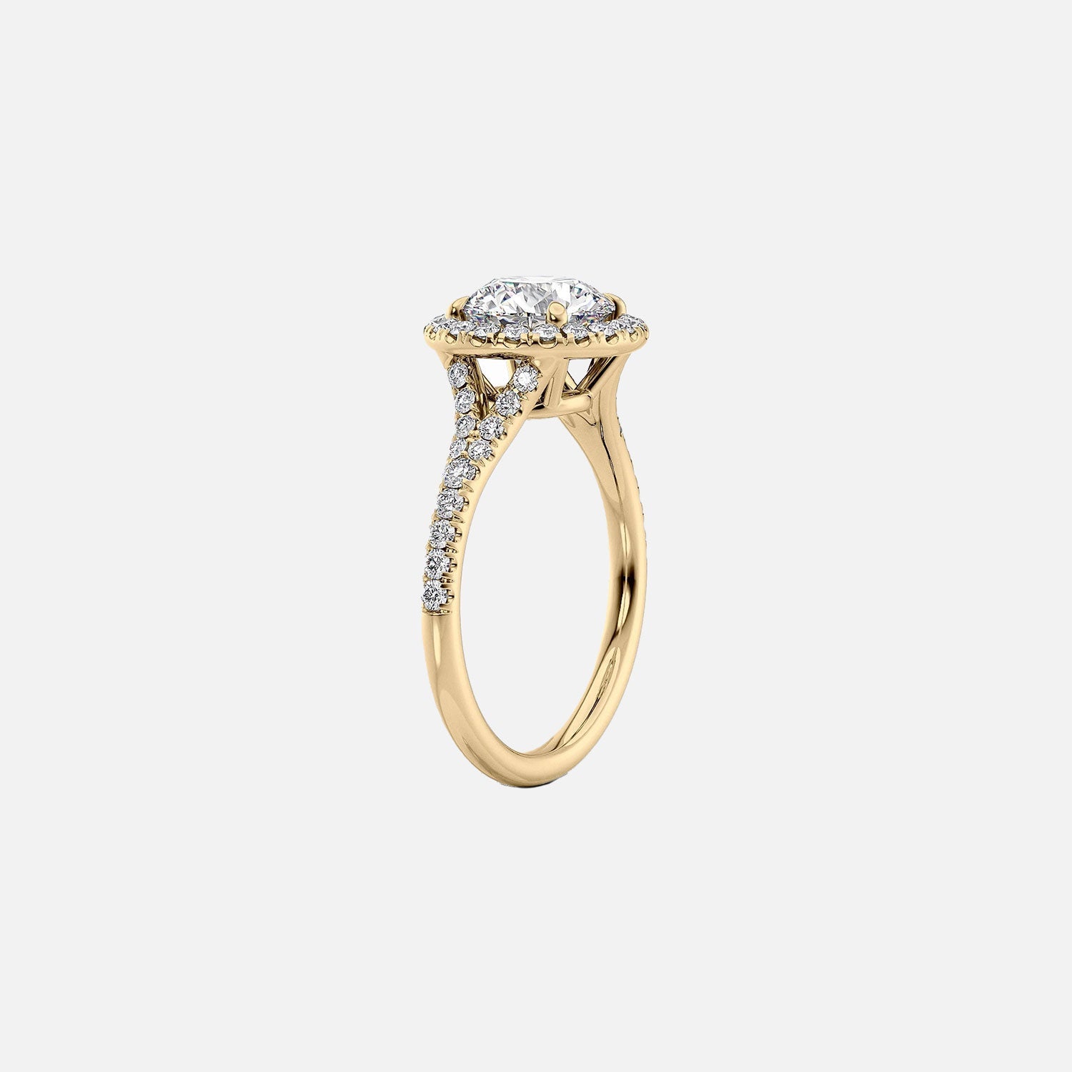  The Miley Pear Moissanite Ring 14k Yellow Gold 002