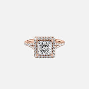  The Miley Princess Lab Diamond Ring 14k Rose Gold 001