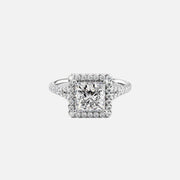  The Miley Princess Lab Diamond Ring 14k White Gold 001