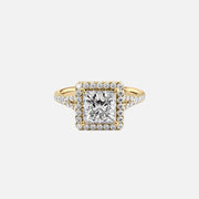 The Miley Princess Lab Diamond Ring 14k Yellow Gold 001