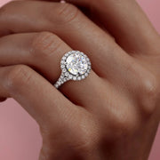  The Miley Round Moissanite Ring 14k White Gold 005 Final