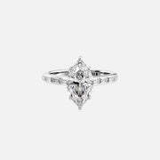  The Monica Marquise Lab Diamond Ring 18k White Gold 001