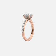  The Monica Round Lab Diamond Ring 18k Rose Gold 002