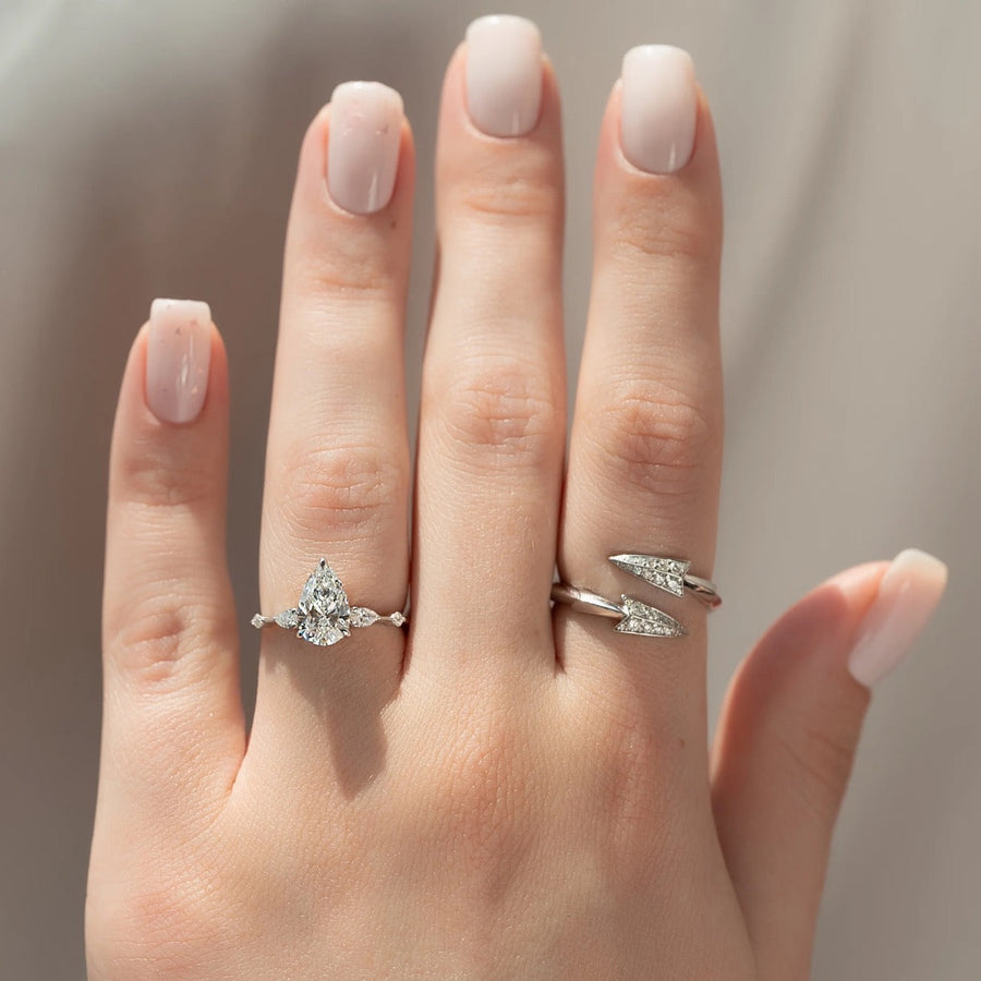  The Naomi Pear Lab Diamond Ring 14k White Gold 004 Final