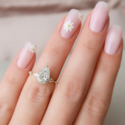  The Naomi Pear Lab Diamond Ring 18k Yellow Gold 003