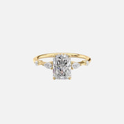  The Naomi Radiant Lab Diamond Ring 18k Yellow Gold 001