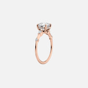 The Naomi Round Lab Diamond Ring 18k Rose Gold 002