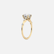  The Naomi Round Lab Diamond Ring 18k Yellow Gold 002