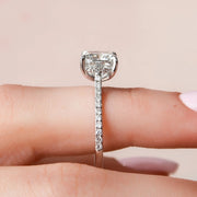 The Natasha Cushion Pave Moissanite Ring - KNT - Engagement Rings, Wedding Bands & Fine Jewelry