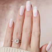 The Natasha Cushion Pave Moissanite Ring - KNT - Engagement Rings, Wedding Bands & Fine Jewelry