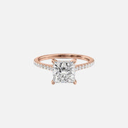 The Natasha Princess Pave Moissanite Ring - KNT - Engagement Rings, Wedding Bands & Fine Jewelry
