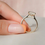 The Natasha Princess Pave Moissanite Ring - KNT - Engagement Rings, Wedding Bands & Fine Jewelry