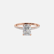 The Natasha Radiant Pave Moissanite Ring - KNT - Engagement Rings, Wedding Bands & Fine Jewelry
