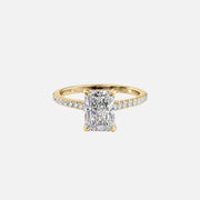 The Natasha Radiant Pave Moissanite Ring - KNT - Engagement Rings, Wedding Bands & Fine Jewelry