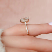 The Natasha Radiant Pave Moissanite Ring - KNT - Engagement Rings, Wedding Bands & Fine Jewelry