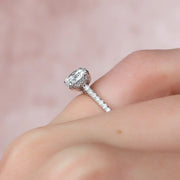 The Natasha Round Pave Moissanite Ring - KNT - Engagement Rings, Wedding Bands & Fine Jewelry