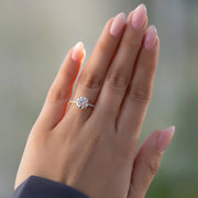 The Natasha Round Pave Moissanite Ring - KNT - Engagement Rings, Wedding Bands & Fine Jewelry