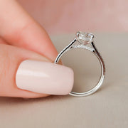 The Natasha Round Pave Moissanite Ring - KNT - Engagement Rings, Wedding Bands & Fine Jewelry