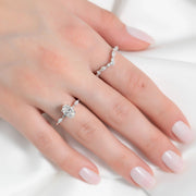  The Nicole Oval Lab Diamond Ring 14k White Gold 003