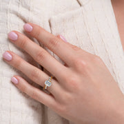  The Nova Radiant Moissanite Ring 14k Yellow Gold 004