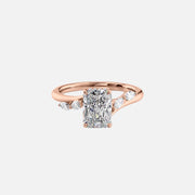  The Nova Radiant Moissanite Ring 18k Rose Gold 001