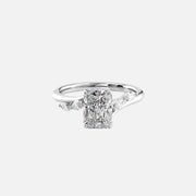  The Nova Radiant Moissanite Ring 18k White Gold 001