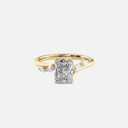  The Nova Radiant Moissanite Ring 18k Yellow Gold 001
