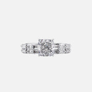  The Patricia Cushion Lab Diamond Ring 18k White Gold 003