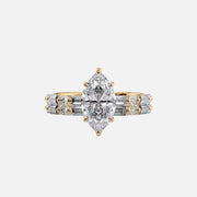  The Patricia Marquise Lab Diamond Ring 18k Yellow Gold 003