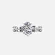  The Patricia Oval Lab Diamond Ring 14k White Gold 003