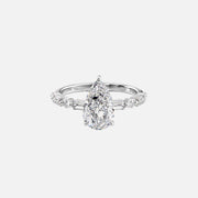  The Patricia Pear Lab Diamond Ring 14k White Gold 001